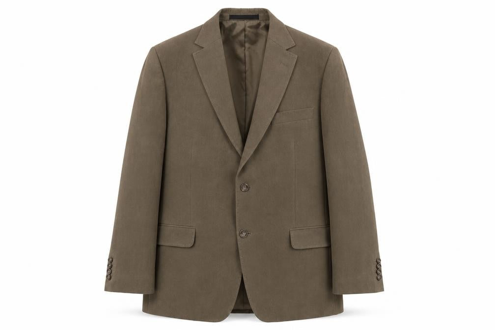 Front view of Marks & Spencer Men's Brown Blazer, size 40R