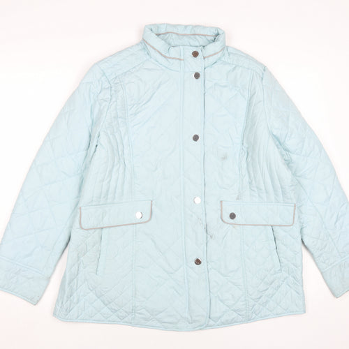 La Marey Women's Blue Quilted Jacket Size 20