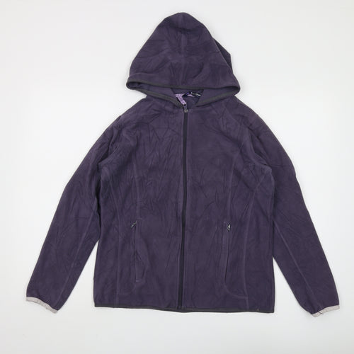 Peter Storm Women's Purple Zip Hoodie Size 12