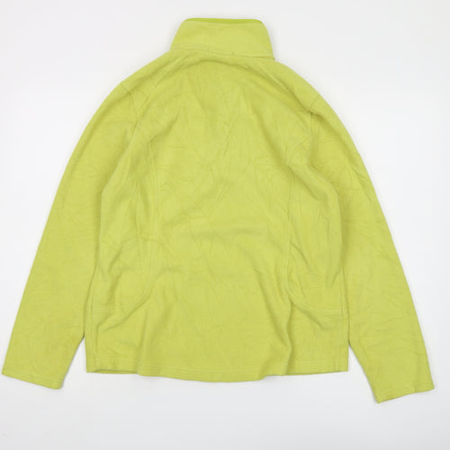Lands' End Women's Green 1/2 Zip Fleece Pullover, Size M