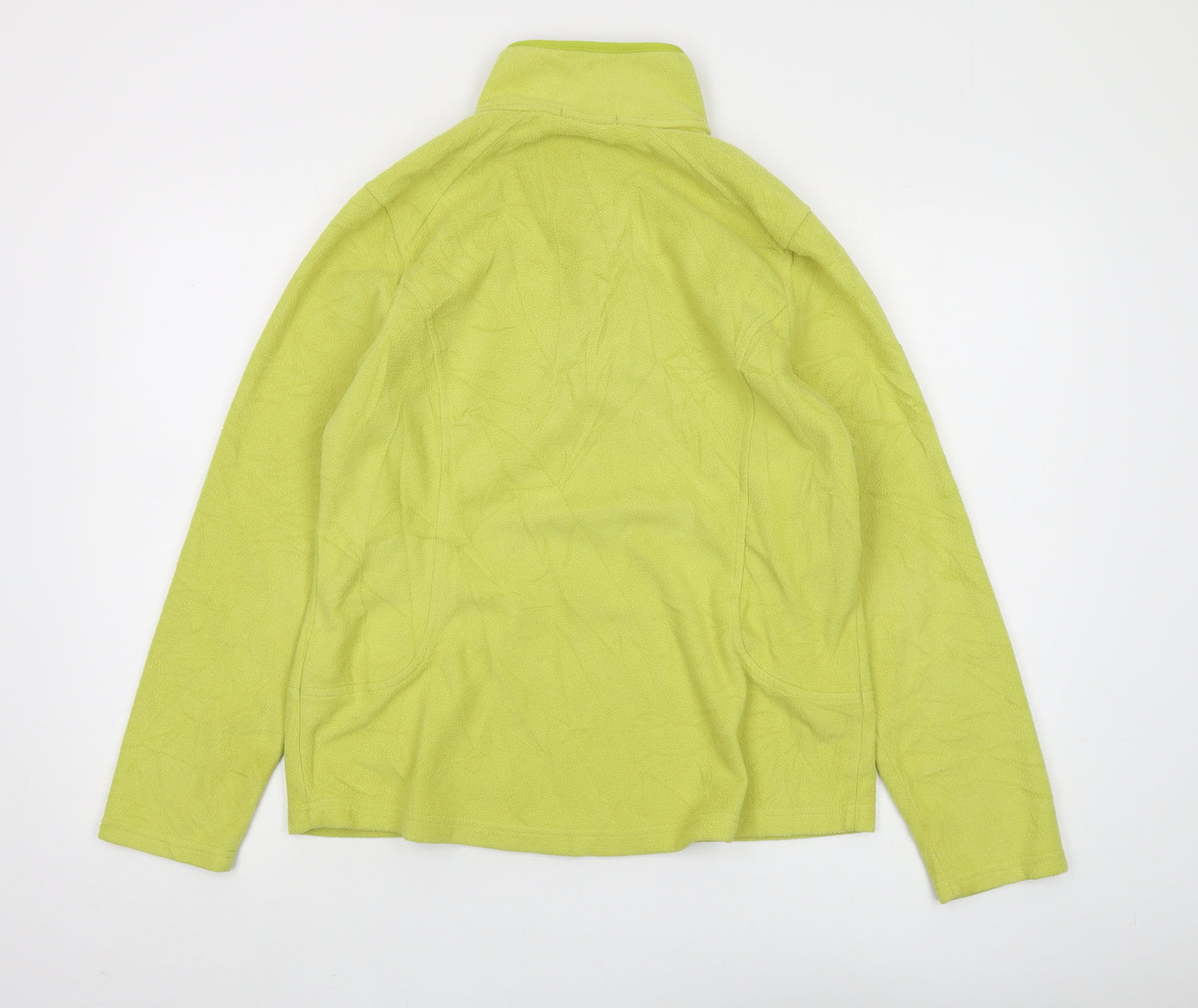Lands' End Women's Green 1/2 Zip Fleece Pullover, Size M