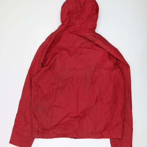 Burton Menswear Red Hooded Windbreaker Jacket L