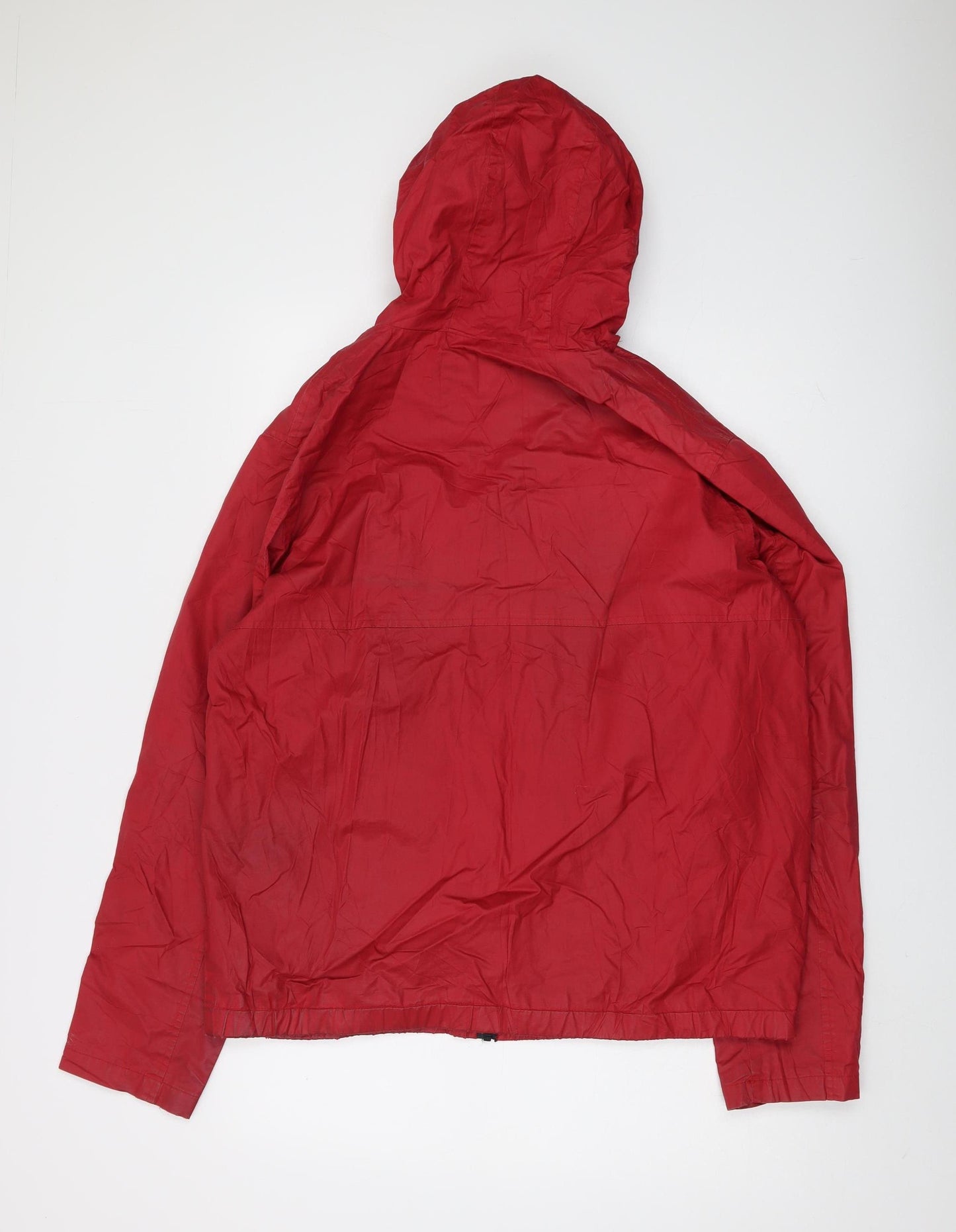 Burton Menswear Red Hooded Windbreaker Jacket L