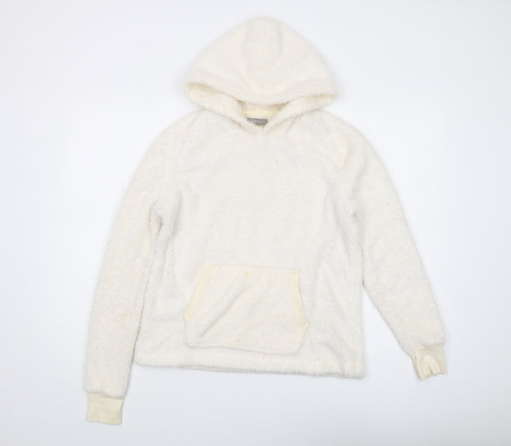New Look Women's Ivory Pullover Hoodie Size S