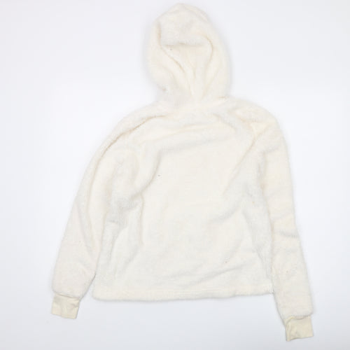 New Look Women's Ivory Pullover Hoodie Size S