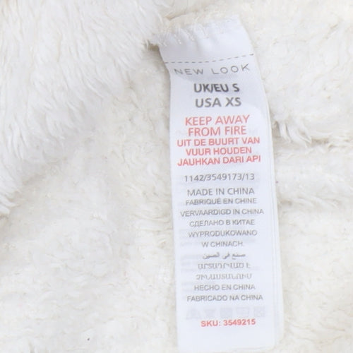 New Look Women's Ivory Pullover Hoodie Size S
