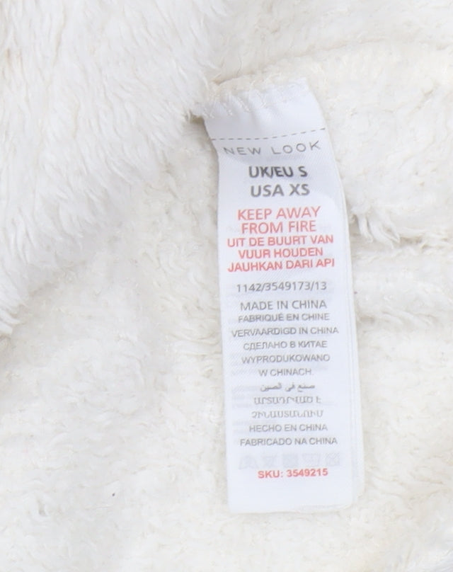 New Look Women's Ivory Pullover Hoodie Size S