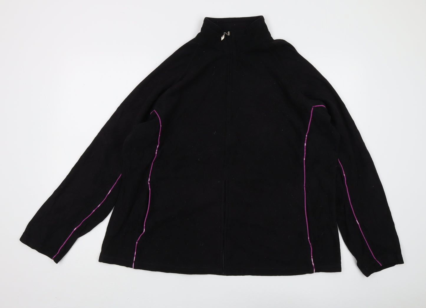 The Golf Co Unisex Black XL Full Zip Fleece Hoodie