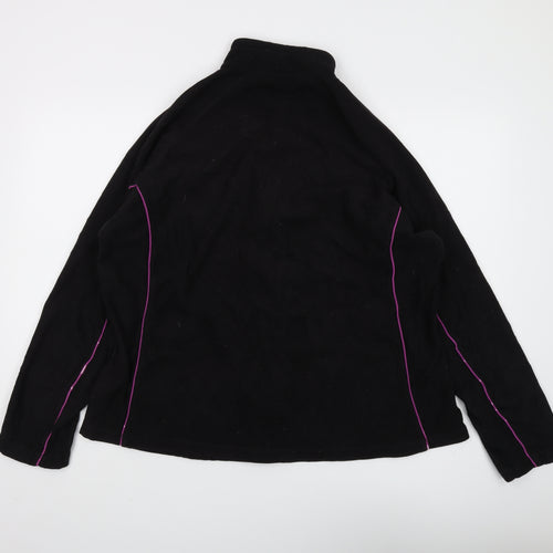 The Golf Co Unisex Black XL Full Zip Fleece Hoodie