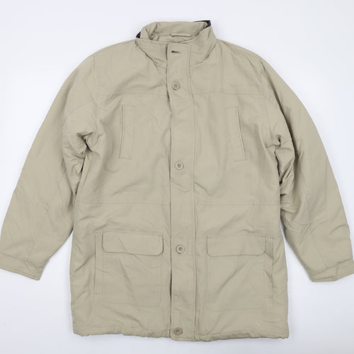 Premier Man Beige Men's Overcoat Jacket, Size L