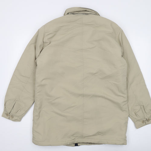 Premier Man Beige Men's Overcoat Jacket, Size L
