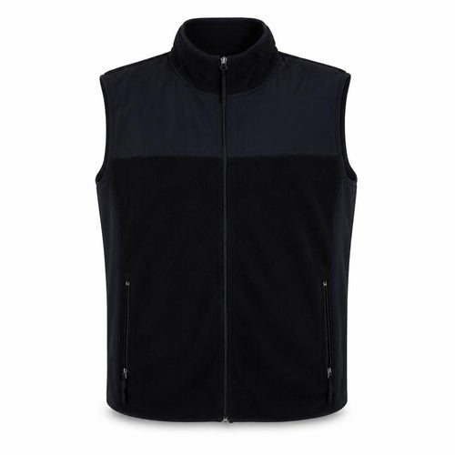 Active VIII Unisex Black Fleece Vest, Size 18/20, Lightweight