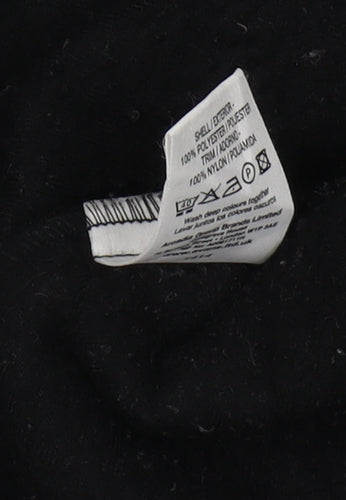 Active VIII Unisex Black Fleece Vest, Size 18/20, Lightweight