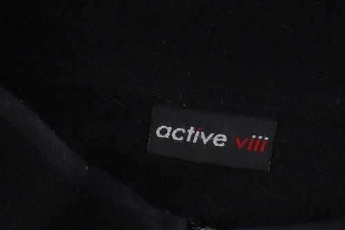 Active VIII Unisex Black Fleece Vest, Size 18/20, Lightweight