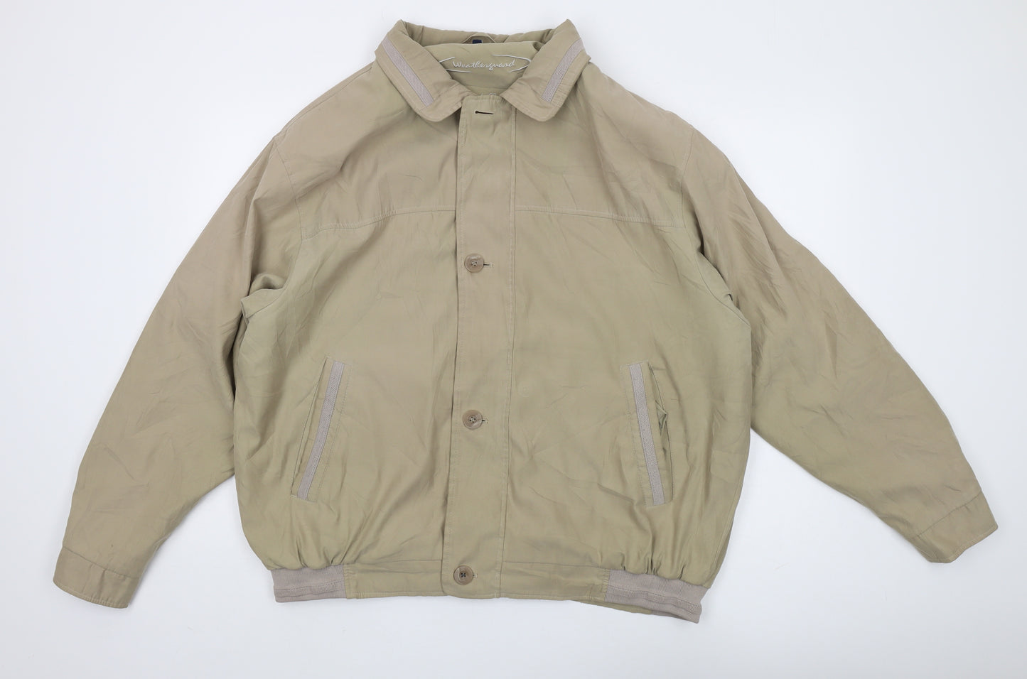 Weatherguard Men's Beige XL Windbreaker Jacket