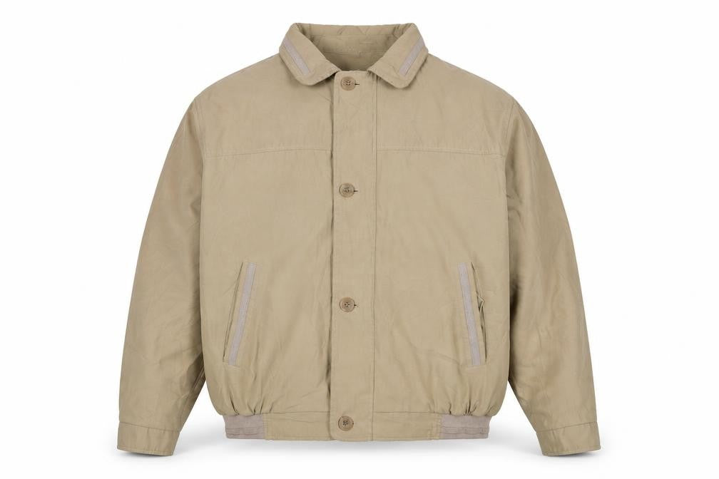 Front view of Weatherguard Men's Beige XL Windbreaker Jacket