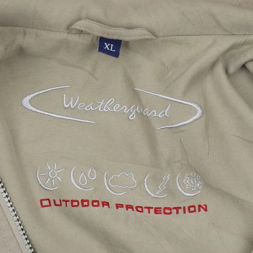 Weatherguard Men's Beige XL Windbreaker Jacket