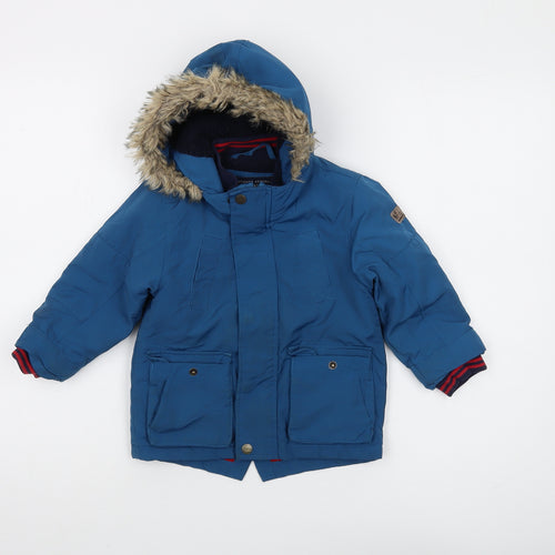 Next Unisex Blue Parka Jacket 18-24 Months
