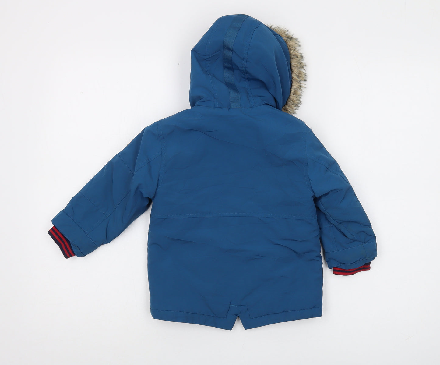 Next Unisex Blue Parka Jacket 18-24 Months
