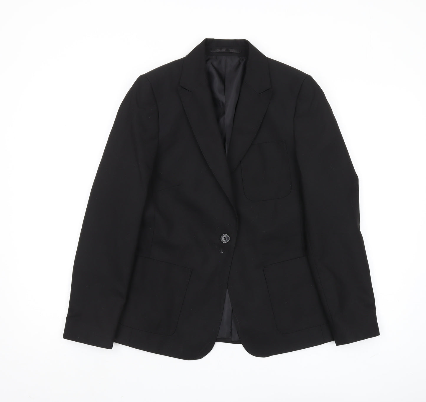 Marks and Spencer Black Slim Blazer for Boys 13-14 Yrs