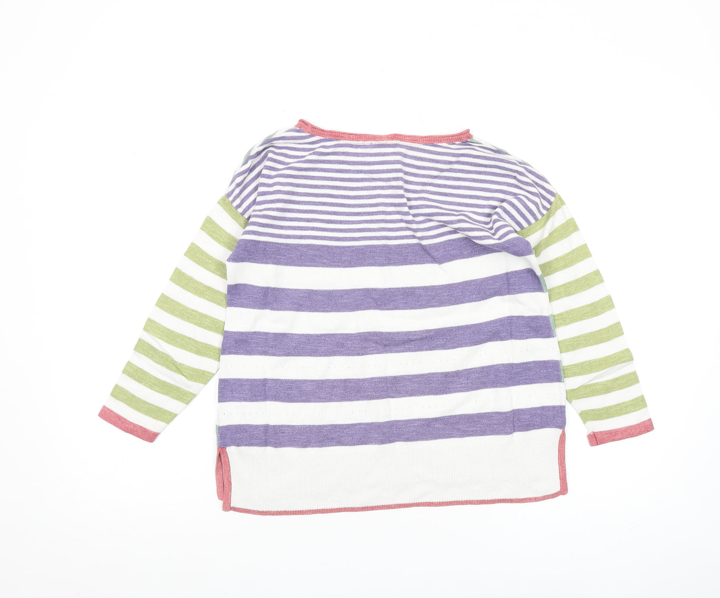 Joules Women's Multicoloured Striped Pullover - Size 10