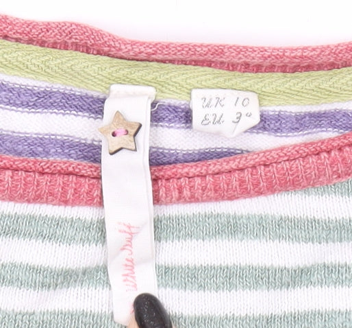Joules Women's Multicoloured Striped Pullover - Size 10