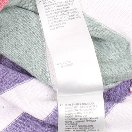 Joules Women's Multicoloured Striped Pullover - Size 10