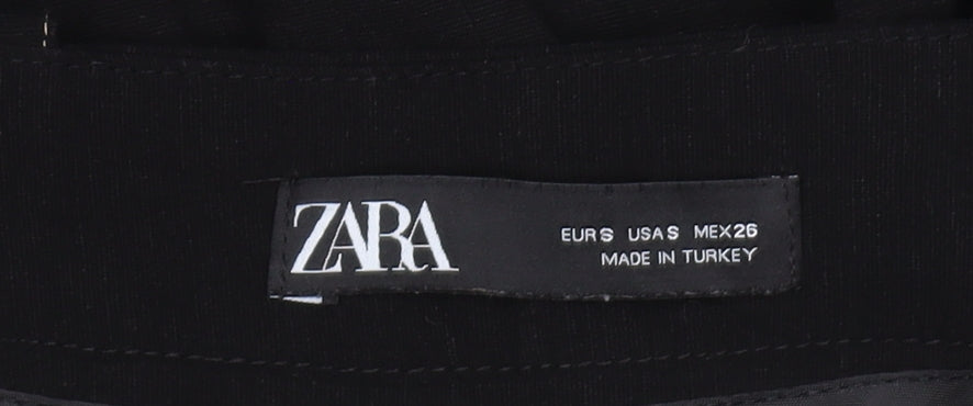 Zara Women's Black S Button Casual Skirt