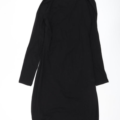 H&M Women's Black Cotton Dress, M, New