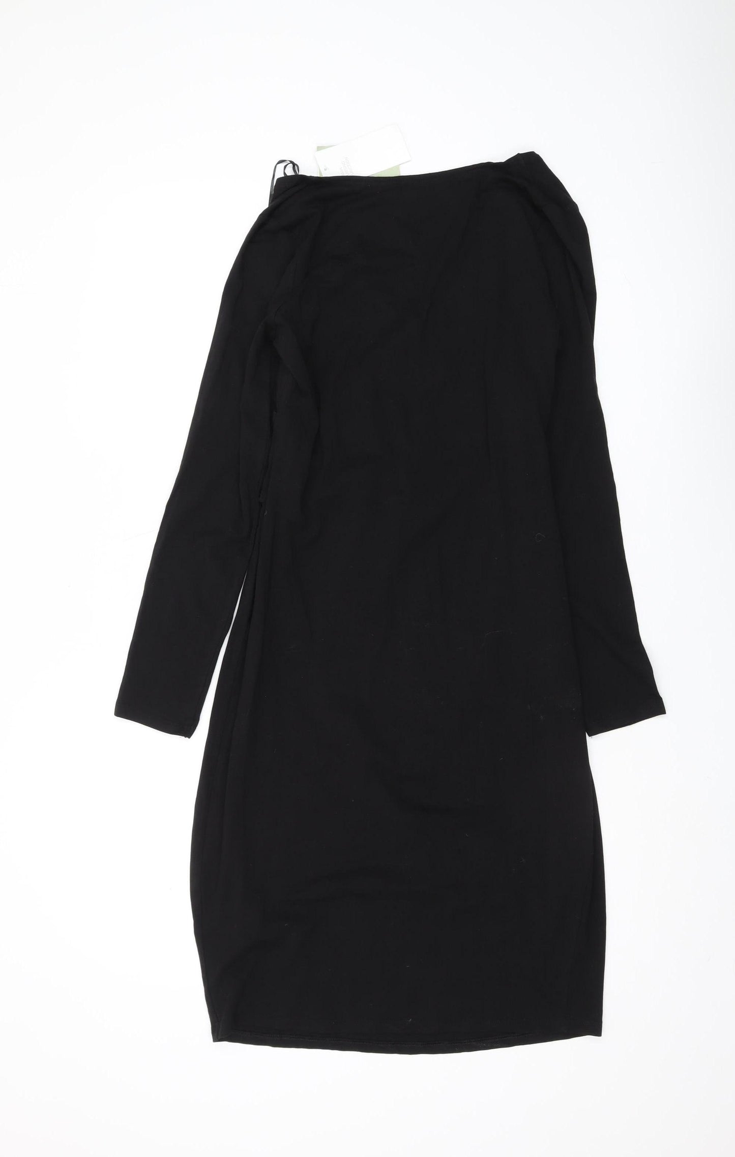 H&M Women's Black Cotton Dress, M, New