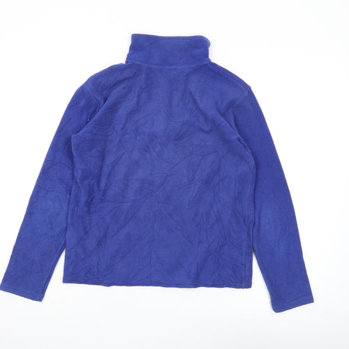 Freedom Trail Boys Blue 1/4 Zip Fleece Hoodie - Size 4