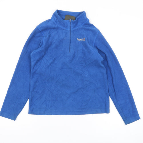 Regatta Boys Blue Fleece Zip Sweatshirt, 11-12 Years