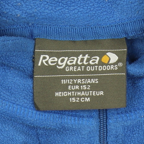 Regatta Boys Blue Fleece Zip Sweatshirt, 11-12 Years