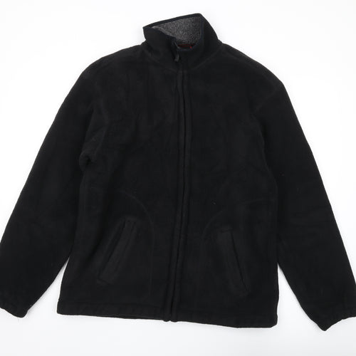 Maine Men’s Black Full Zip Fleece Sweatshirt L
