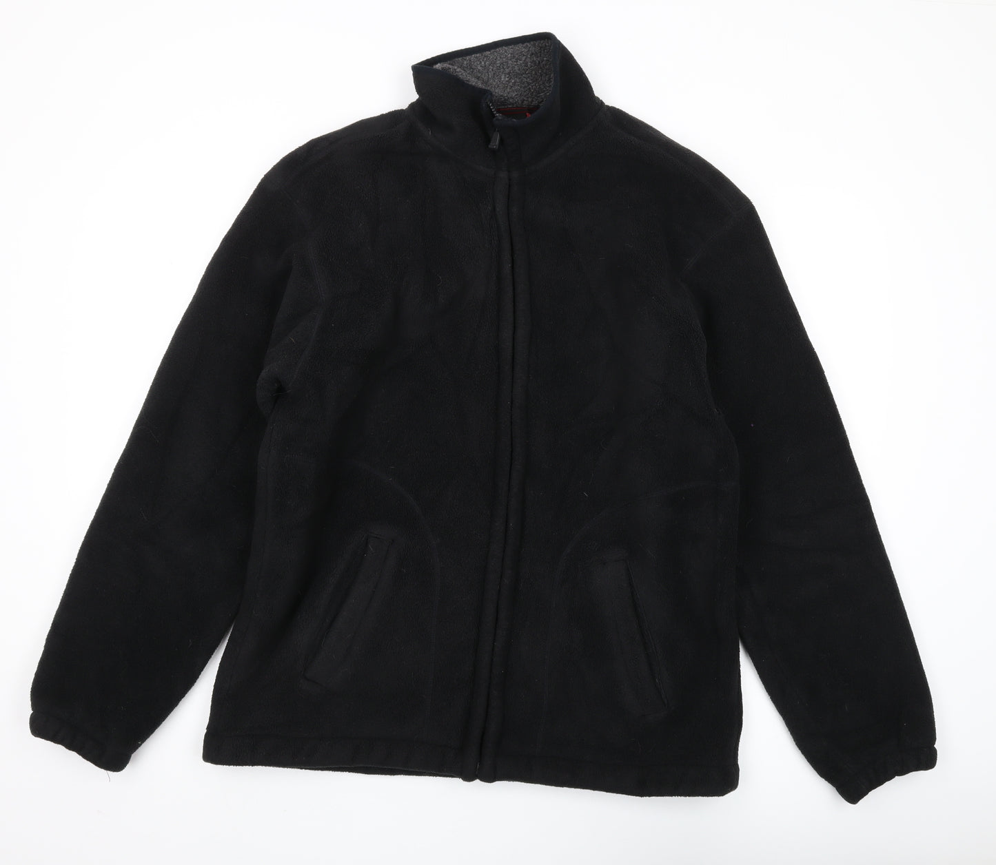 Maine Men’s Black Full Zip Fleece Sweatshirt L