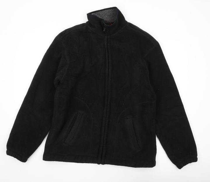 Maine Men’s Black Full Zip Fleece Sweatshirt L