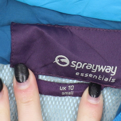 Sprayway Women's Blue Waterproof Parka Jacket Size 10