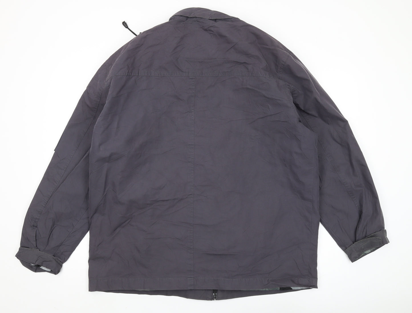 Etcetera Men's Grey Windbreaker Jacket, L, Casual