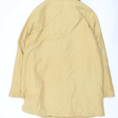City Women's Beige Overcoat, Size 12, Casual, Button