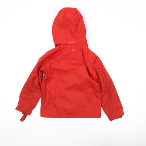 Mountain Warehouse Boys Red Hooded Rain Coat 5-6 Years