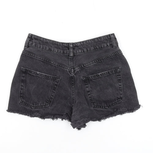 Topshop Women’s Black Cut-Off Denim Shorts Size 25