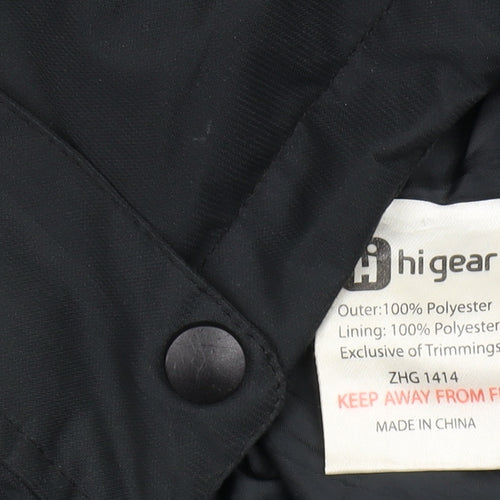 Hi Gear Women's Black Parka Jacket, Size 14, Hooded Waterproof