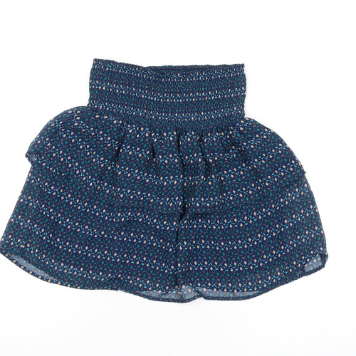 Old Navy Women's Blue Peasant Skirt XS Geometric Pattern