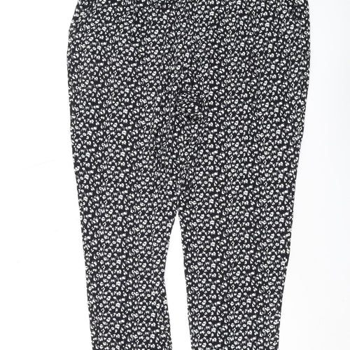 Roman Originals Women's Black Tapered Trousers Size 12