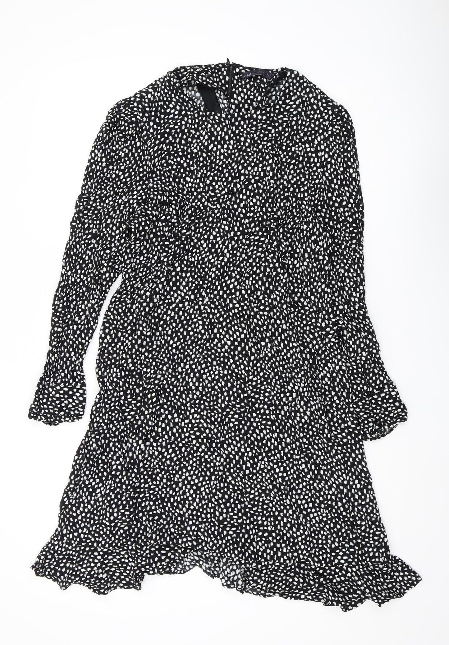 Marks and Spencer Women's Black Long Dress, Size 16