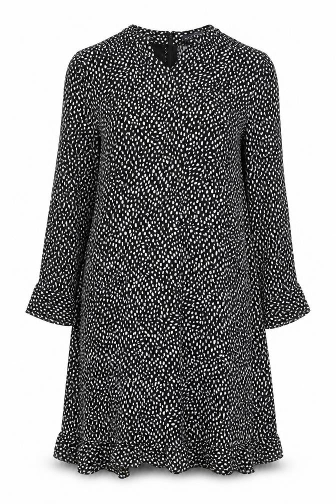 Front view of Marks & Spencer Women's Black Long Dress, size 16