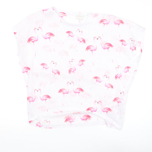 Apricot Women's White Flamingo T-Shirt, Size S