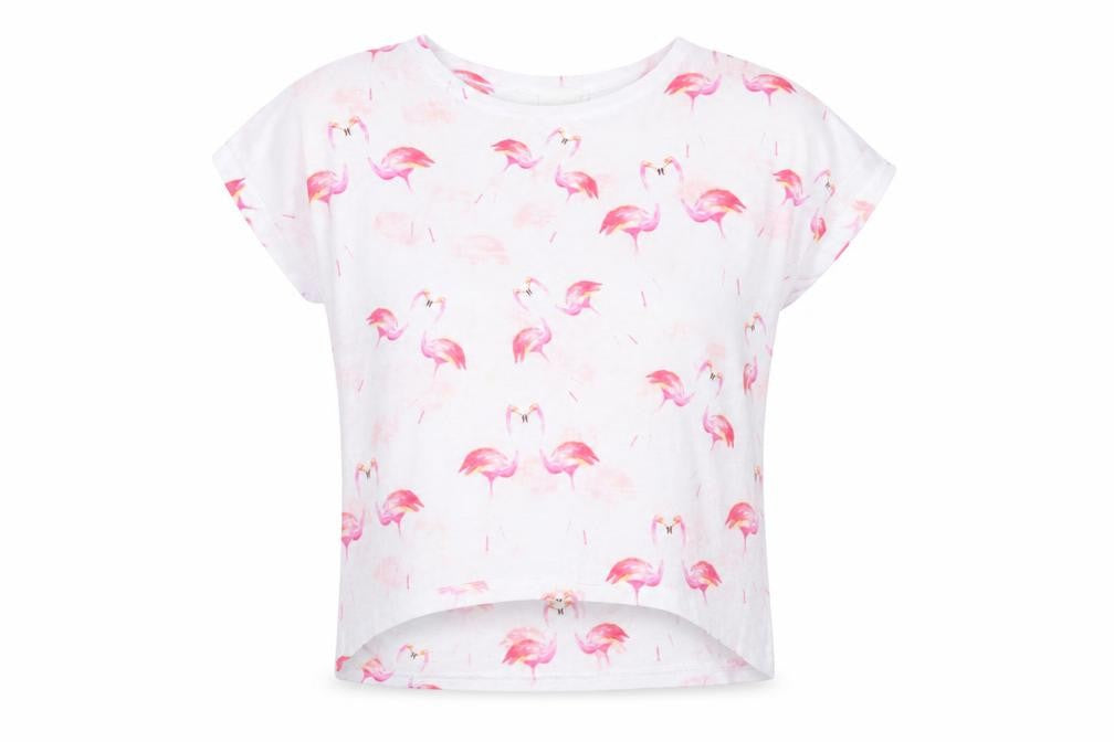 Apricot Women's White Flamingo T-Shirt, Size S