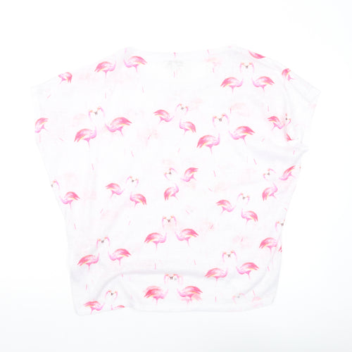 Apricot Women's White Flamingo T-Shirt, Size S