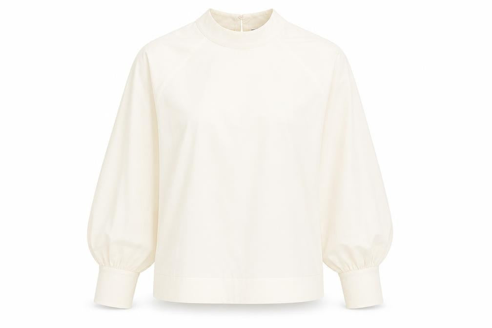 Front view of French Connection Women's Ivory Blouse -, size 8